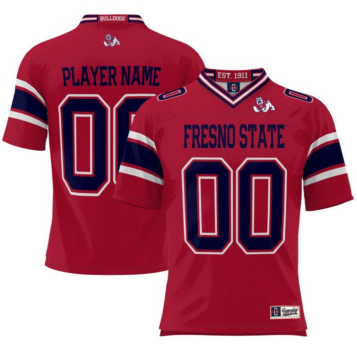 Fresno State Bulldogs Custom Red Jersey - All Stitched