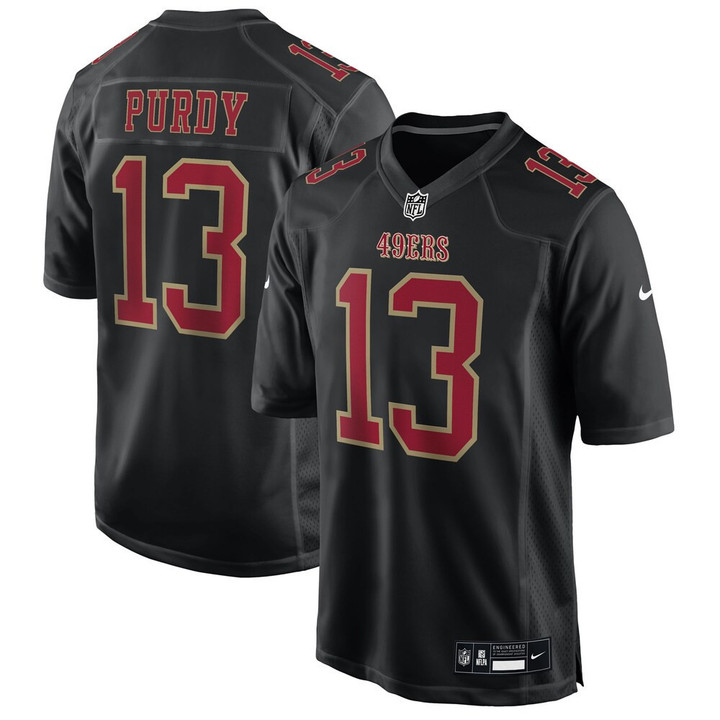 Brock Purdy San Francisco 49ers Carbon Black Jersey - All Stitched