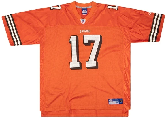 Cleveland Browns Braylon Edwards #17 Orange Jersey - All Stitched