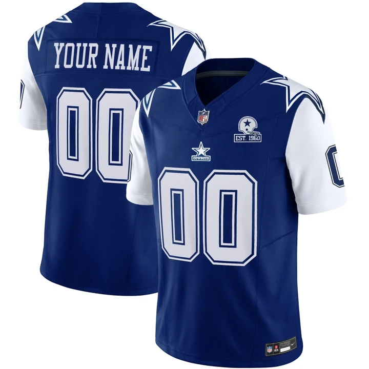 Dallas Cowboys Throwback Custom Jersey - All Stitched