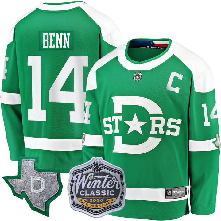Jamie Benn #14 Dallas Stars Green Jersey - All Stitched