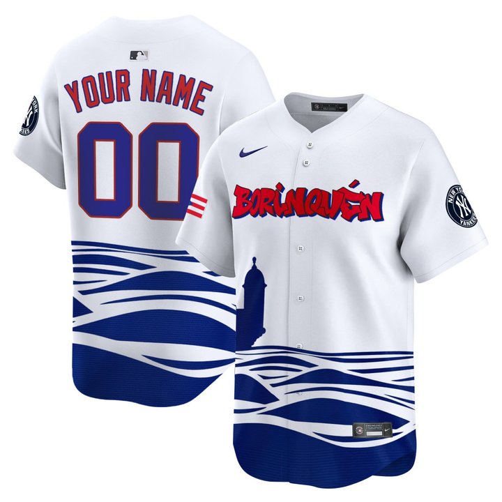 New York Yankees BORINQUÉN Custom Jersey - All Stitched