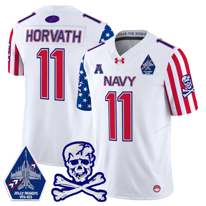 Men's Navy Midshipmen 2024 American Style Vapor Limited Jersey - All Stitched
