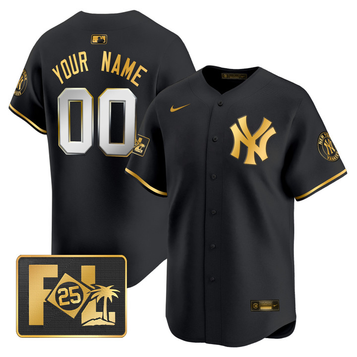 New York Yankees 2025 Spring Training Patch Vapor Premier Limited Custom Jersey - All Stitched