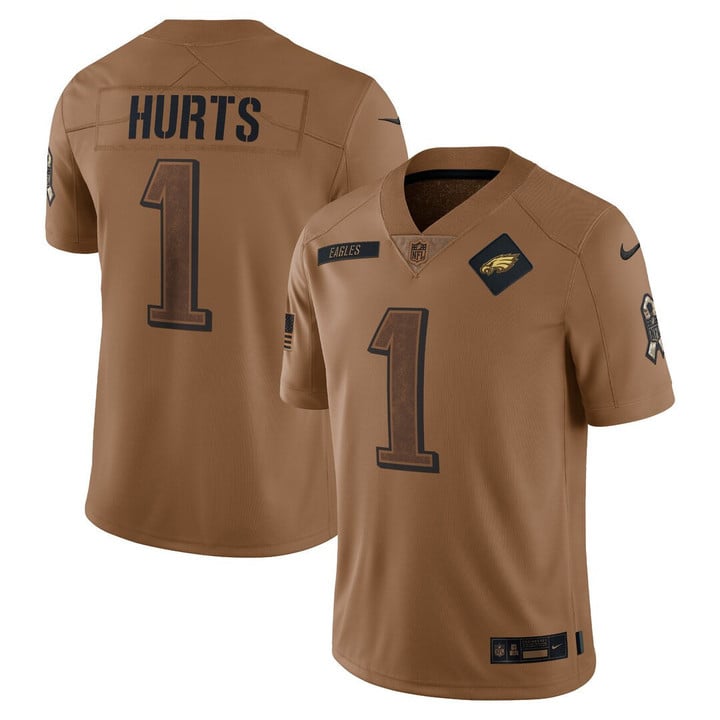 Men's Philadelphia Eagles 2023 Salute To Service Limited Jersey - Brown