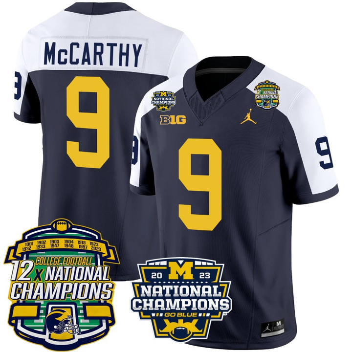 Men's Michigan Wolverines Vapor Limited Jersey - 12x National Champions - All Stitched