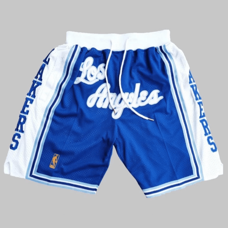 Mens Mitchell & Ness x Just Don Los Angeles Lakers Away Shorts Sz