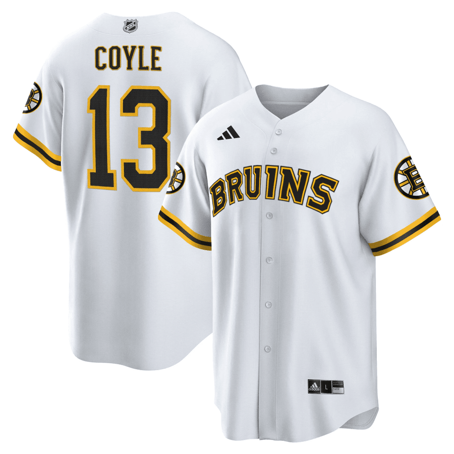 Youth's Boston Bruins Baseball Jersey - Cool Base - All Stitched - Nebgift