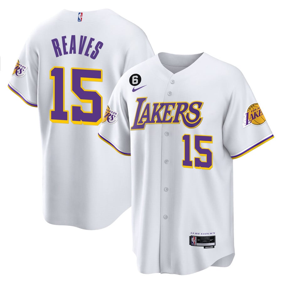 Men's Los Angeles Lakers Baseball Jersey - All Stitched - Vgear