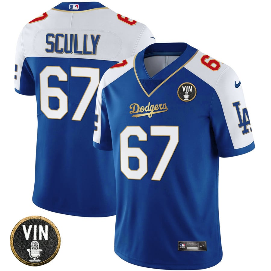 Los Angeles Dodgers 2023 Vapor Royal Gold Jersey - All Stitched