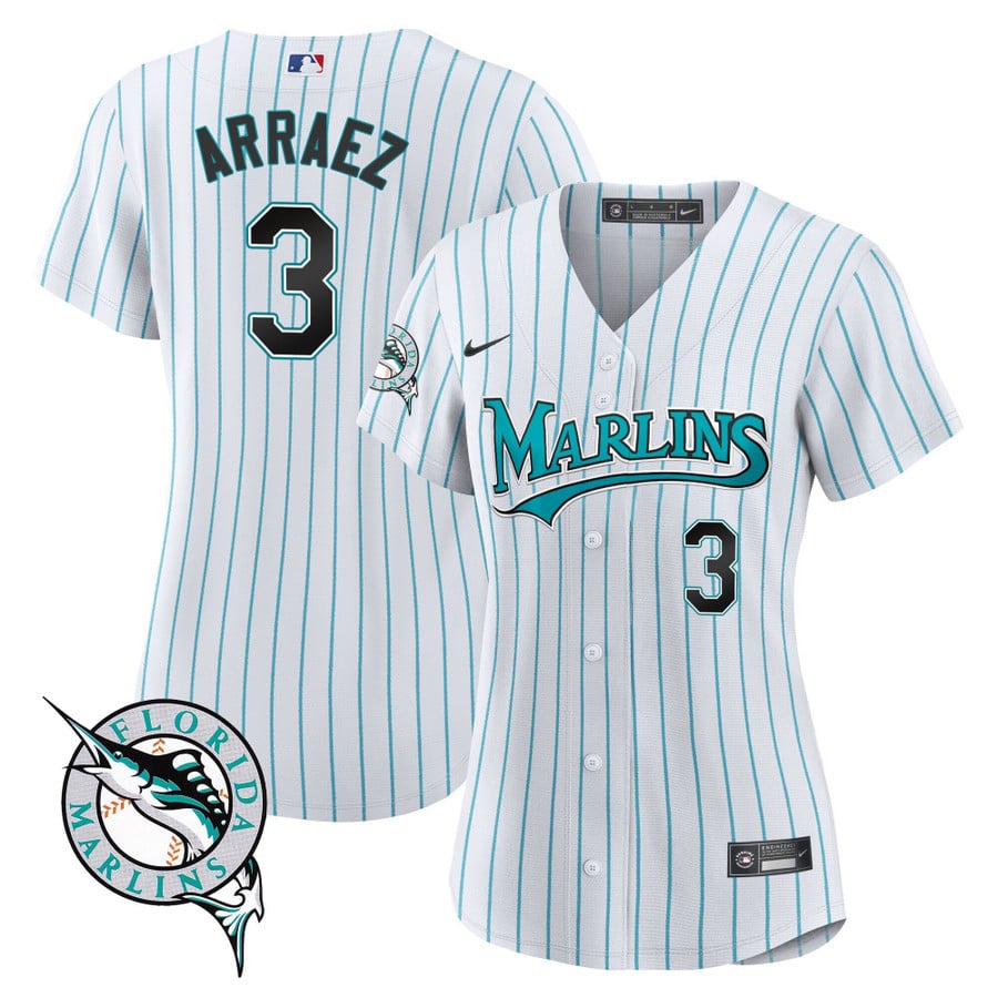 Miami Marlins Throwback Cool Base Jersey - All Stitched