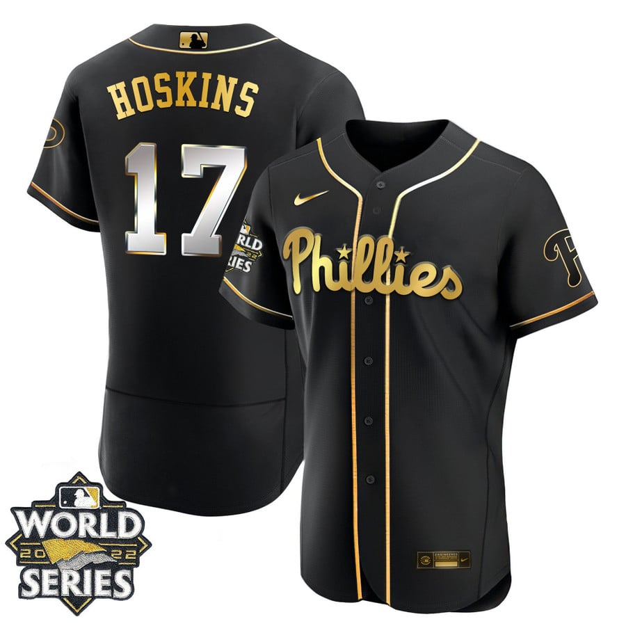 Youth's Philadelphia Phillies Gold 2022 World Series Jersey Limited- A -  Vgear
