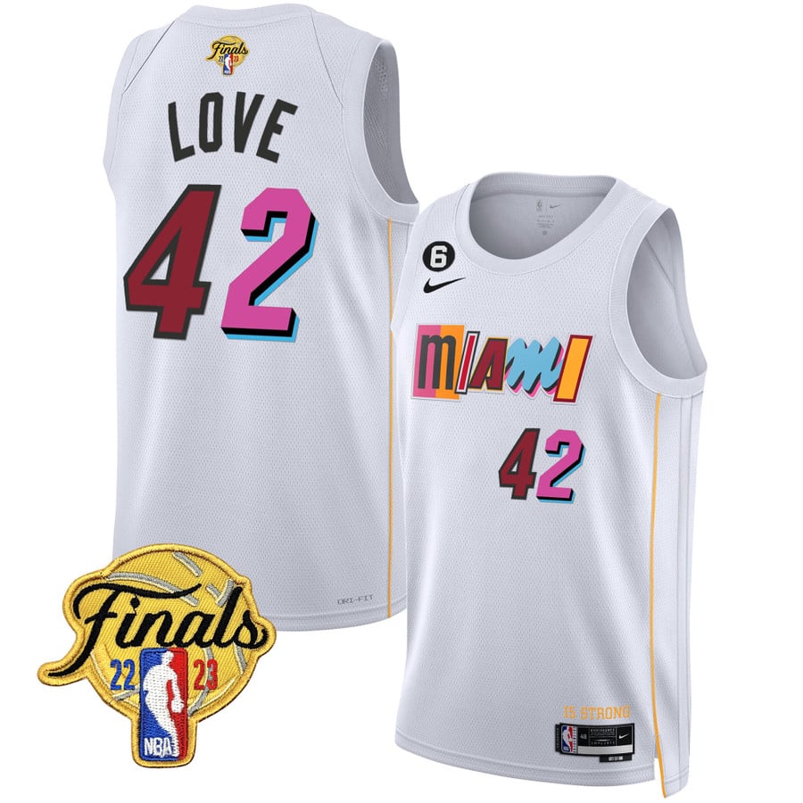 Men's Miami Heat 2023 Finals Patch Collection Jersey - All Stitched - Vgear