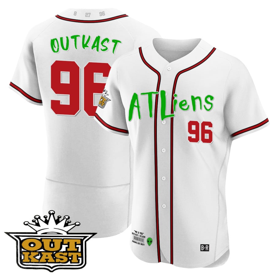 Men's Atlanta Braves Outkast Cool Base Jersey V3 - All Stitched - Vgear