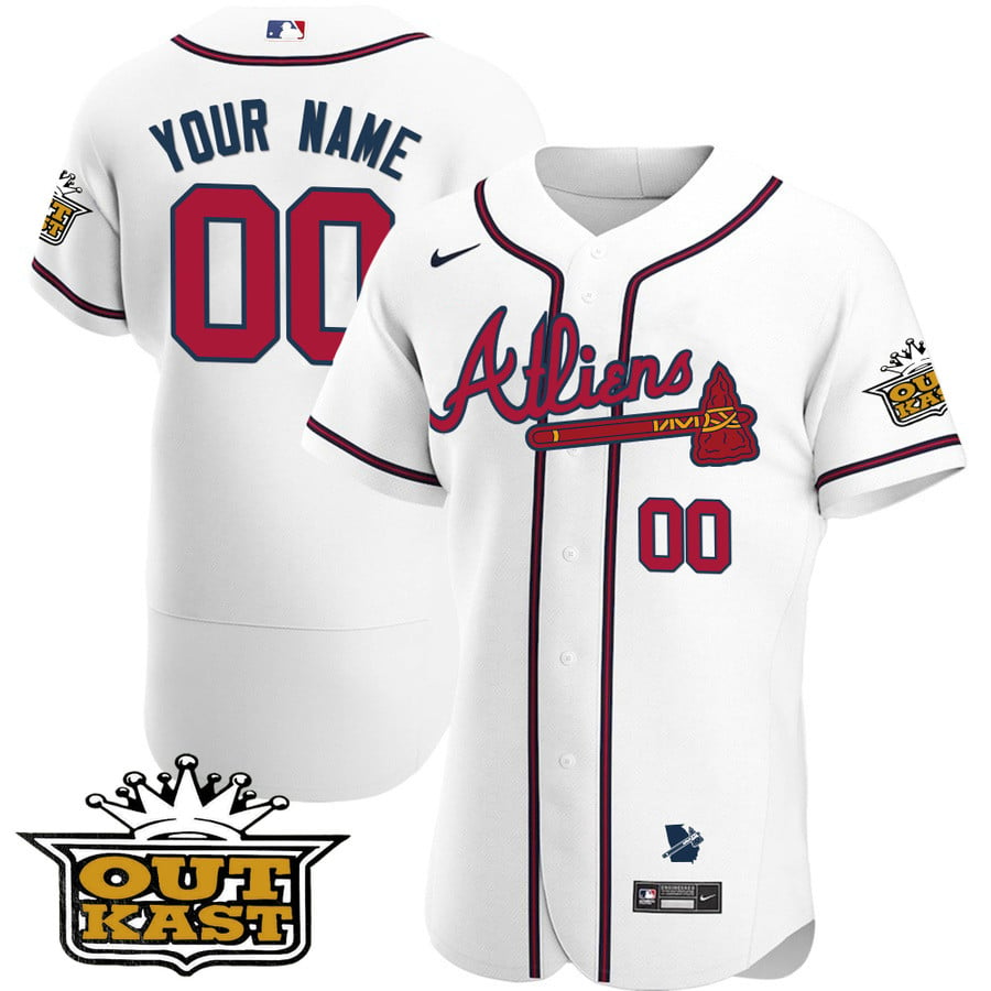 Youth's Atlanta Braves Atliens City Connect Flex Base Jersey – All S - Vgear