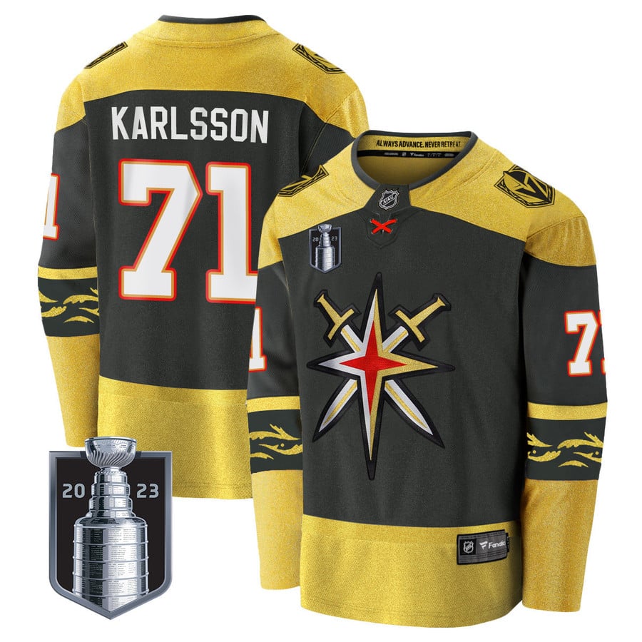 YOUTH-S/M VEGAS GOLDEN KNIGHTS 2023 STANLEY CUP FANATICS NHL HOME HOCKEY  JERSEY