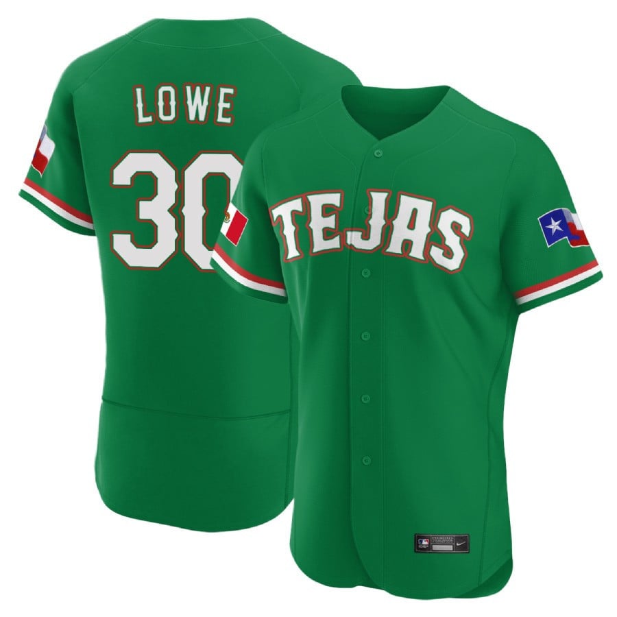 Men's Texas Rangers Mexican Green Collection Jersey - All Stitched