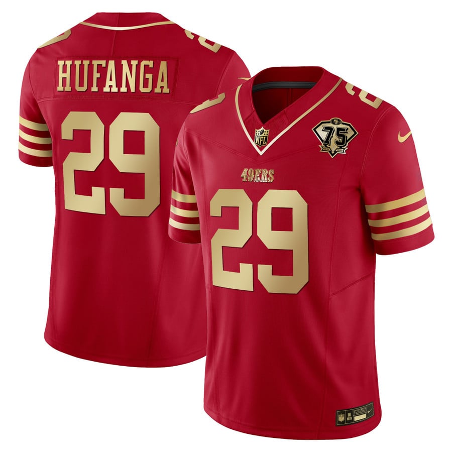 MEN'S 49ERS COOL BASE GOLD JERSEY V3 - ALL STITCHED - Vgear