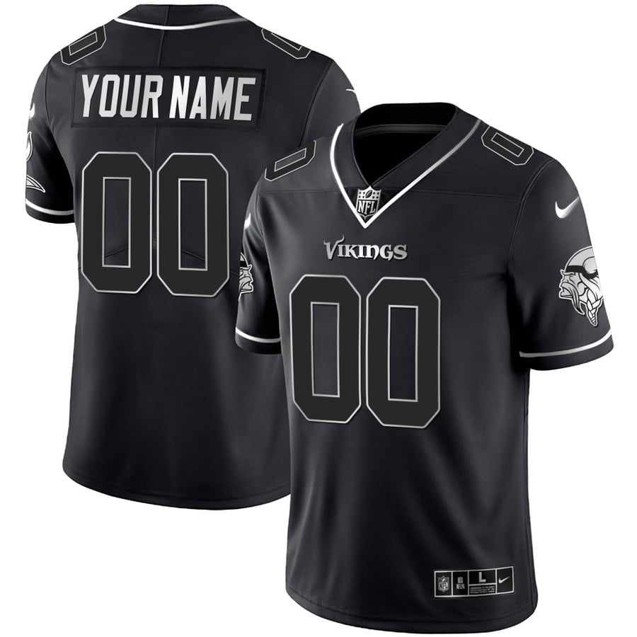 Vikings Custom Name & Custom Number Jersey - All Stitched - Vgear
