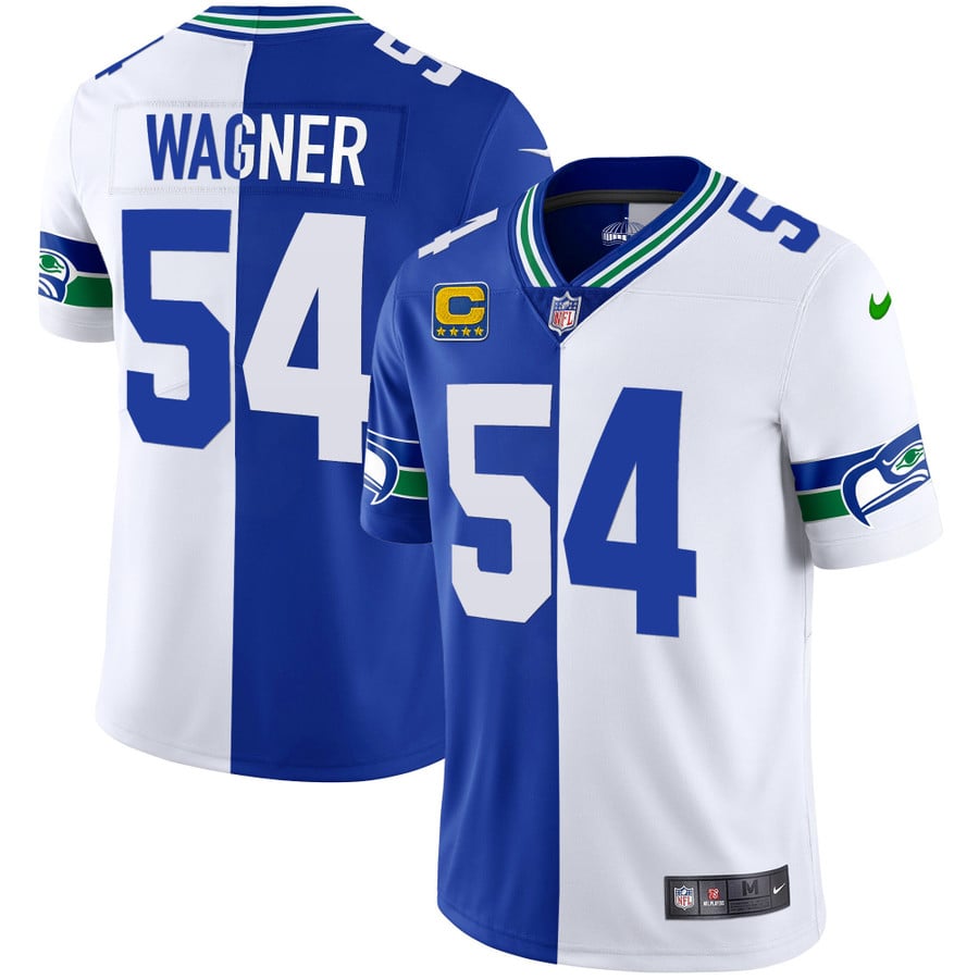 Men's Seahawks Throwback & Gold Jersey - All Stitched - Vgear