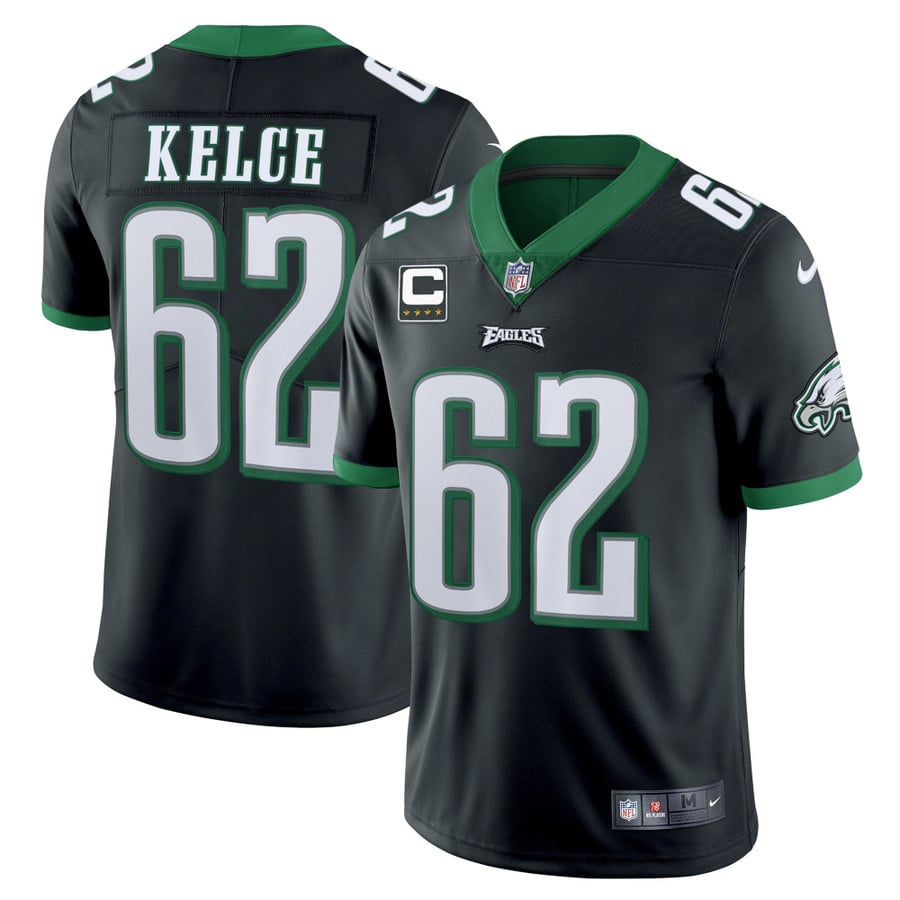 Men's Eagles Kelly Green Limited Jersey - All Stitched - Vgear