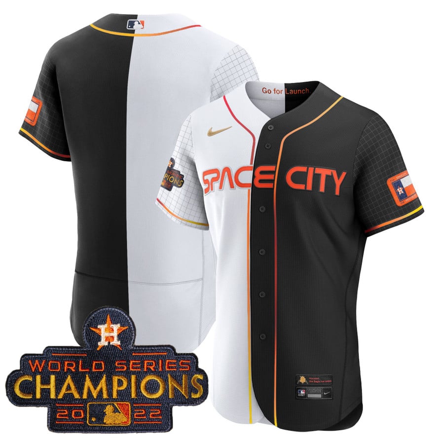 Men's Astros 2023 Space City Champions Gold Split Jersey – All Stitc - Vgear