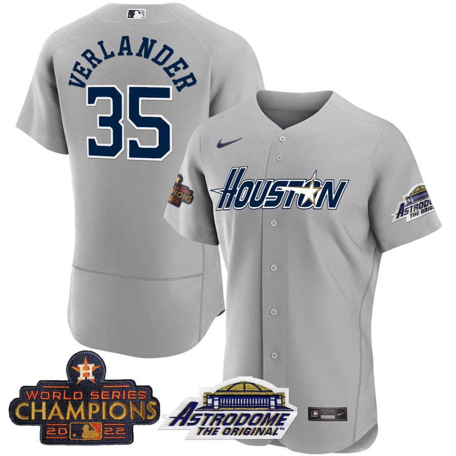 Men's Houston Astros 2022 Astrodome & Champions Patch Jersey - All Sti -  Vgear
