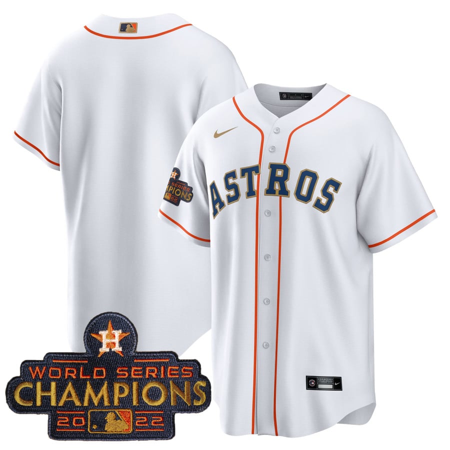 Youth's Astros 2023 Gold Cool Base Collection Jersey – All Stitched