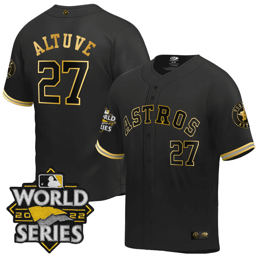 Men's Astros 2023 Gold Cool Base Collection Jersey – All Stitched - Vgear