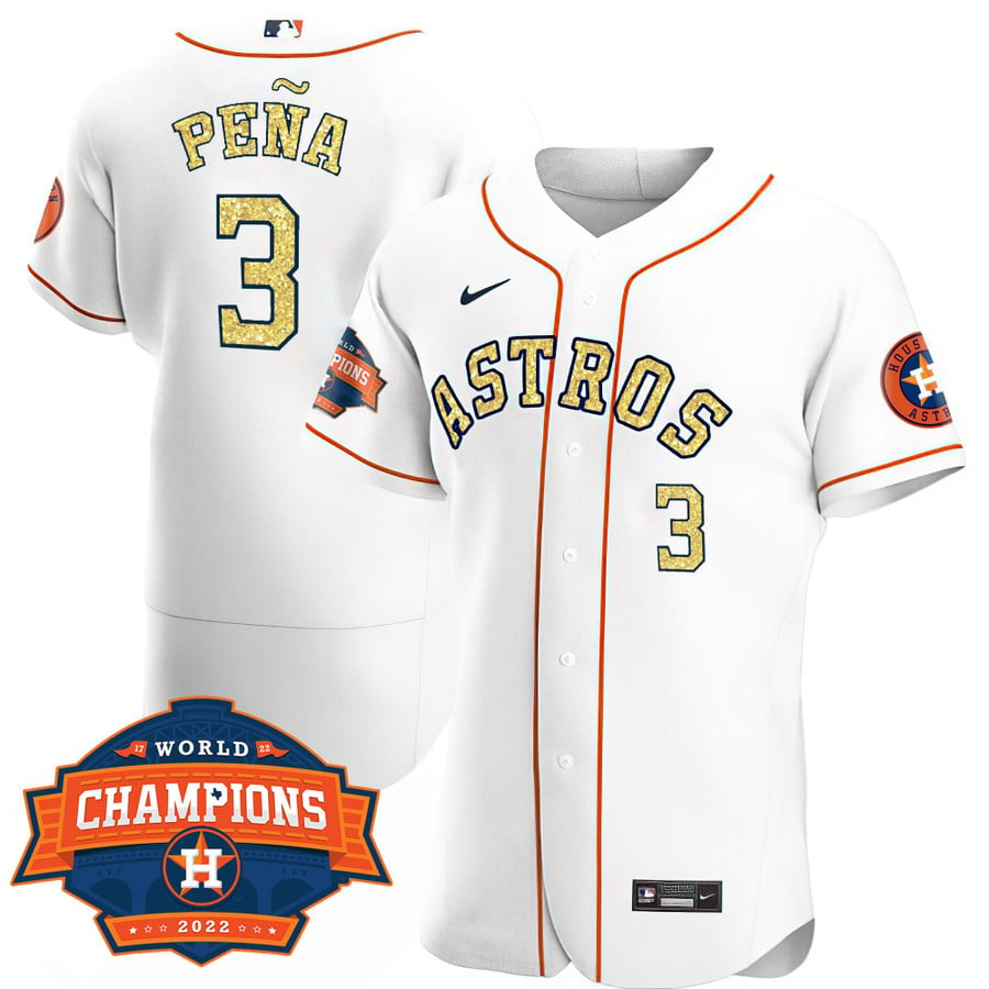 Houston Astros 2022 World Series championship gold uniforms