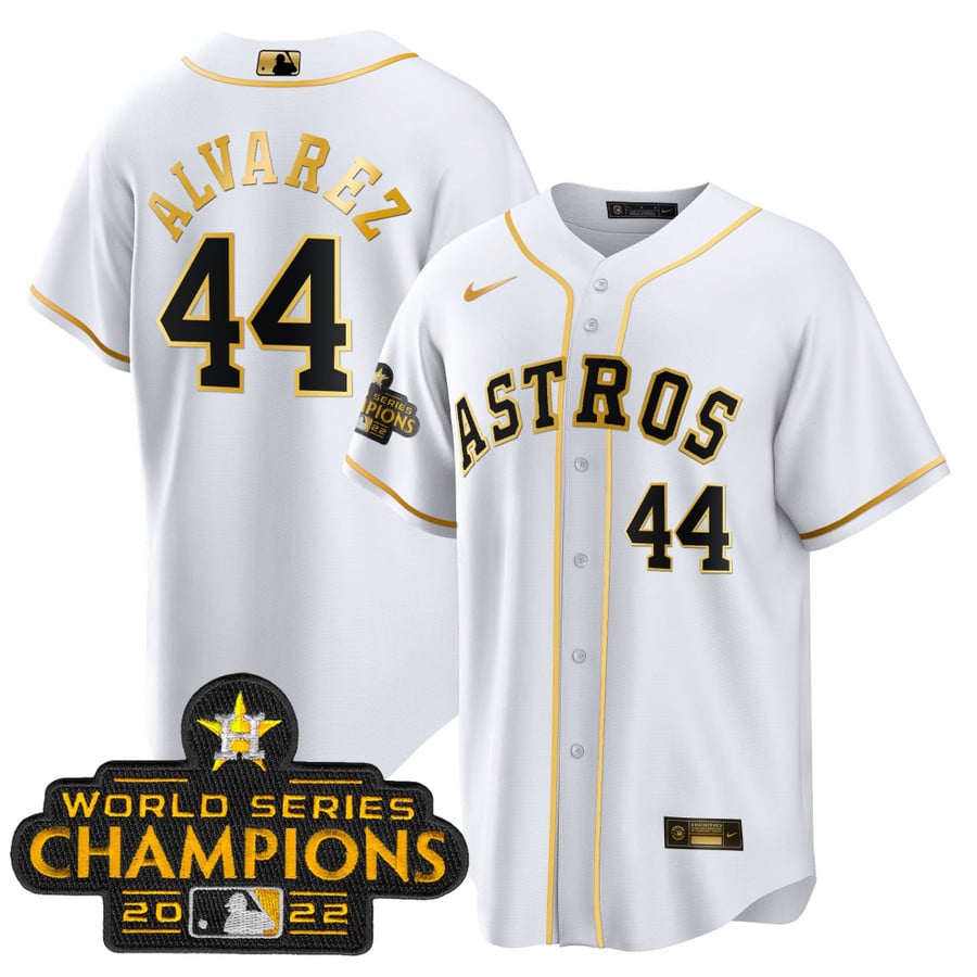 Men's Astros 2023 Gold Cool Base Collection Jersey – All Stitched - Vgear