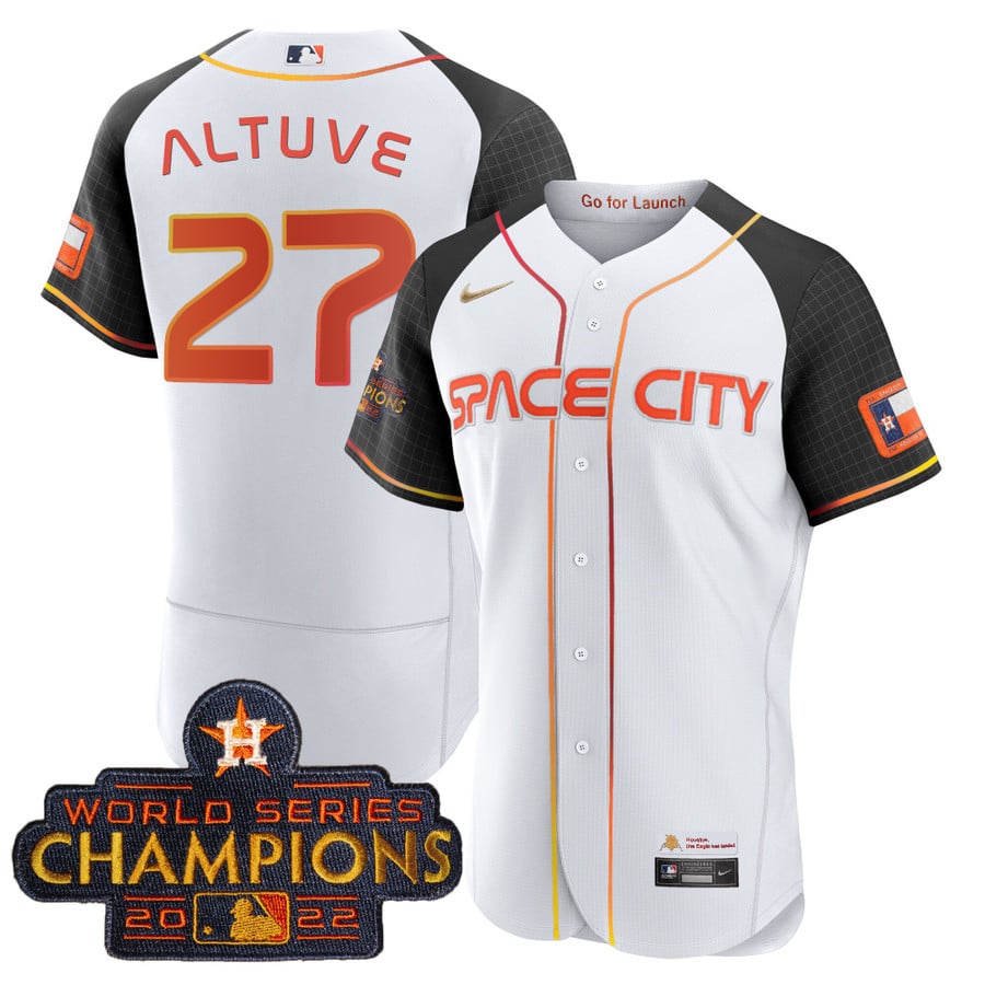 Jose Altuve - #27 - Houston Astros Space City Connect Baseball Jersey in  2023