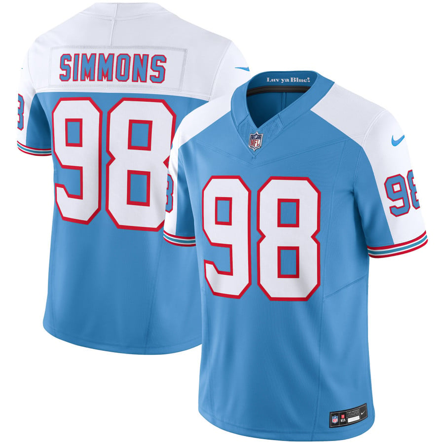 Men's Titans Throwback Limited Vapor Jersey - All Stitched - Vgear