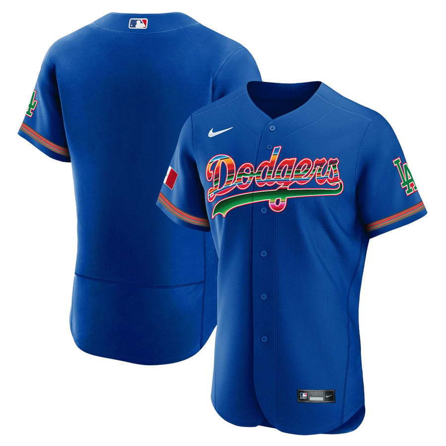 Men's Dodgers Mexico Flex Base Limited Jersey - All Stitched - Vgear
