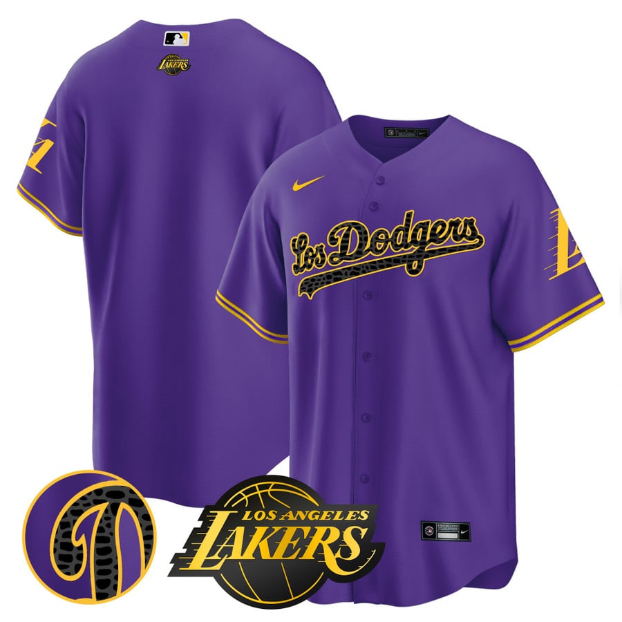 Shirts, Los Angeles Dodgers Lakers Night Baseball Tee