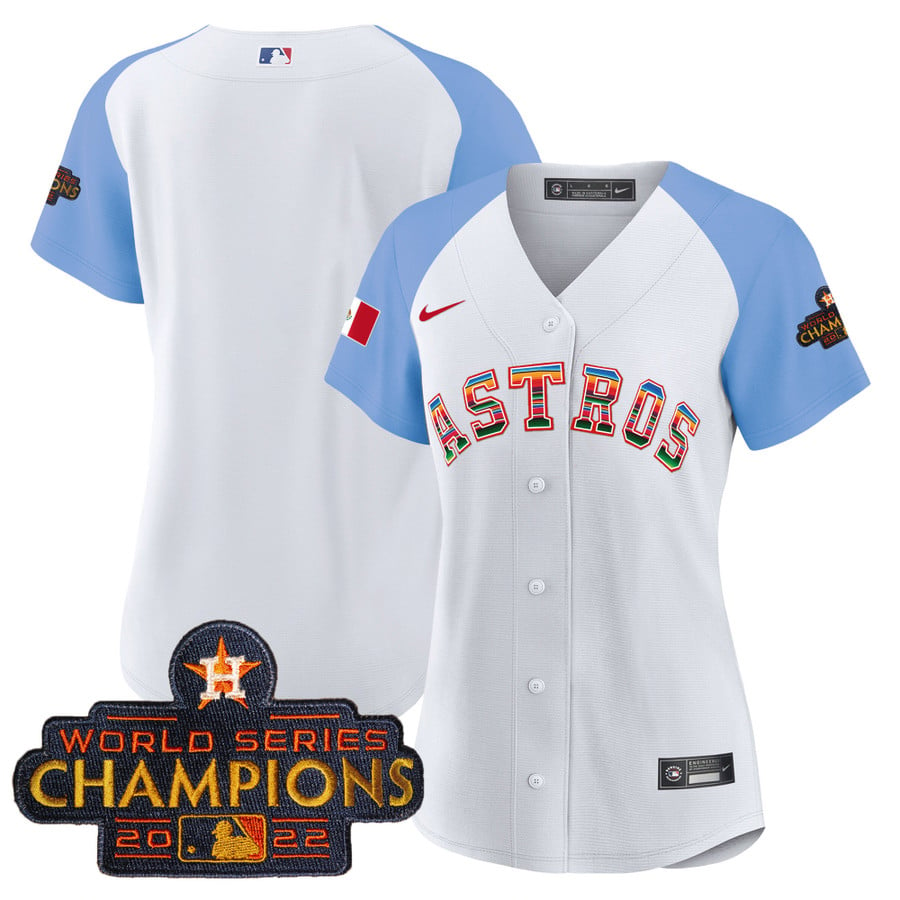 Women's Astros Mexico Baseball Limited Jersey V2 - All Stitched