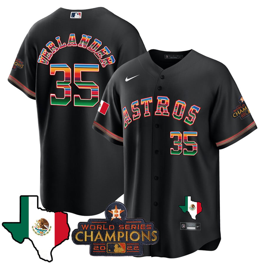 Men's Astros Mexico Texas Map Cool Base Jersey - All Stitched