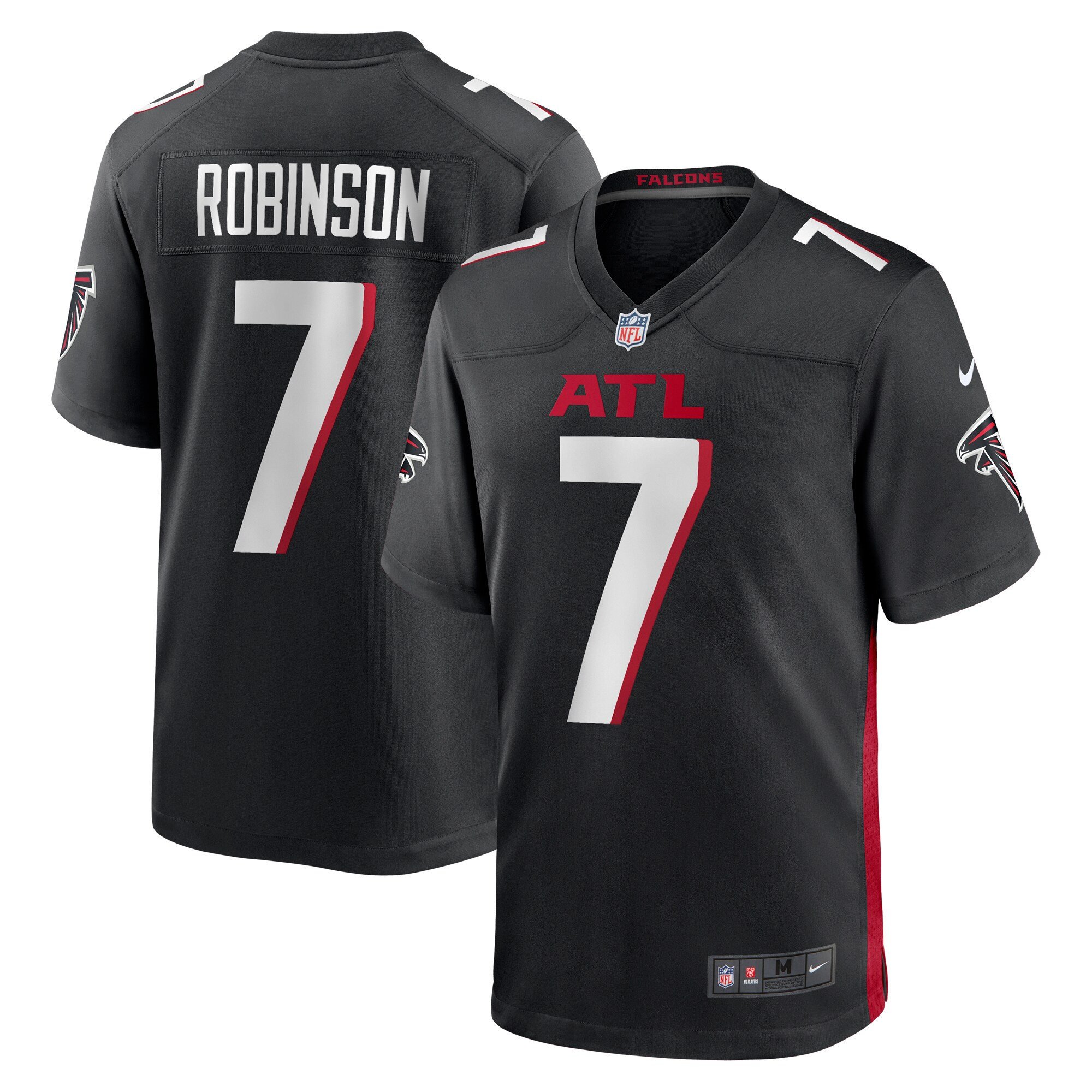 Atlanta Falcons Black Game Jersey - All Stitched