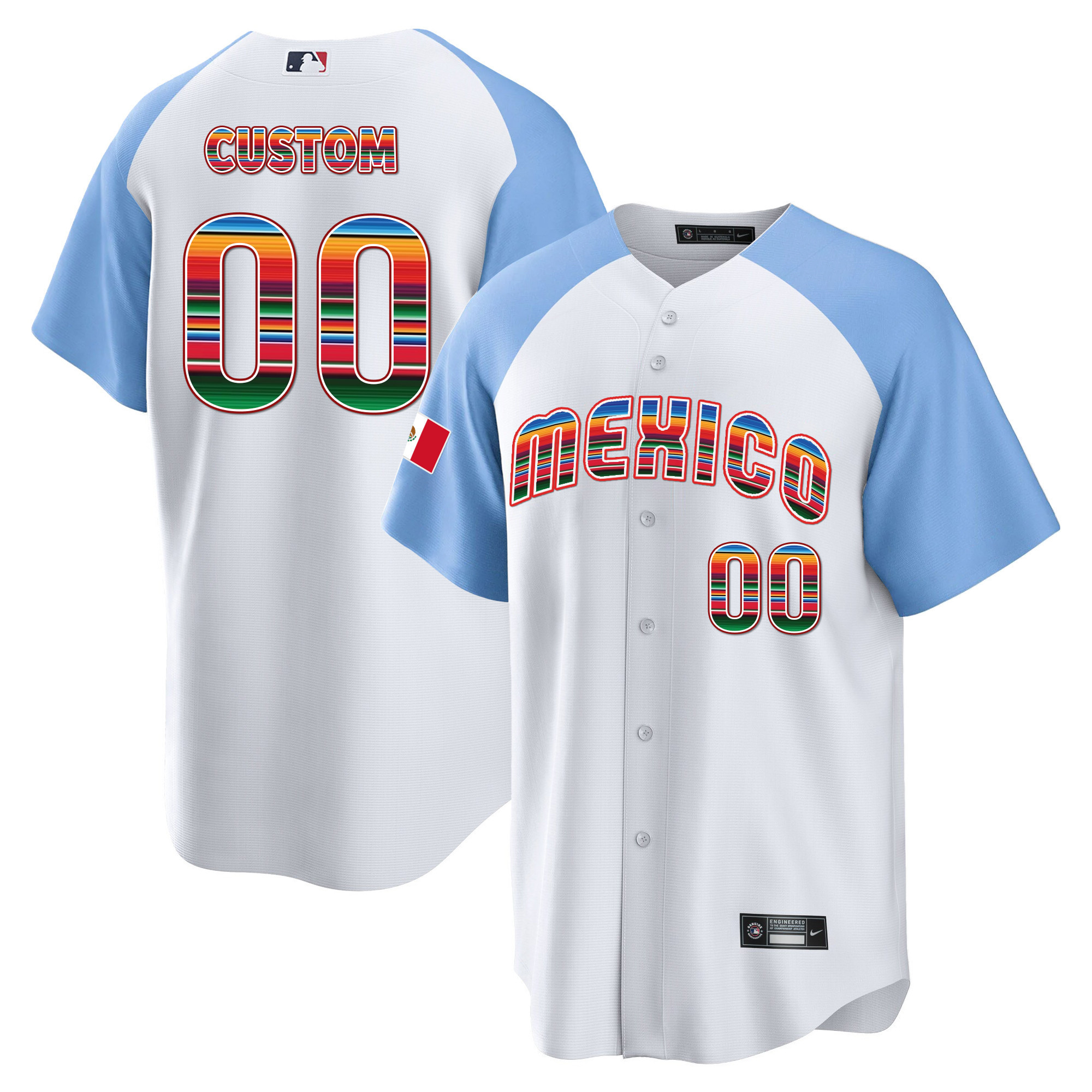 Dodgers Mexico Cool Base Limited Custom Jersey V2 - All Stitched - Vgear