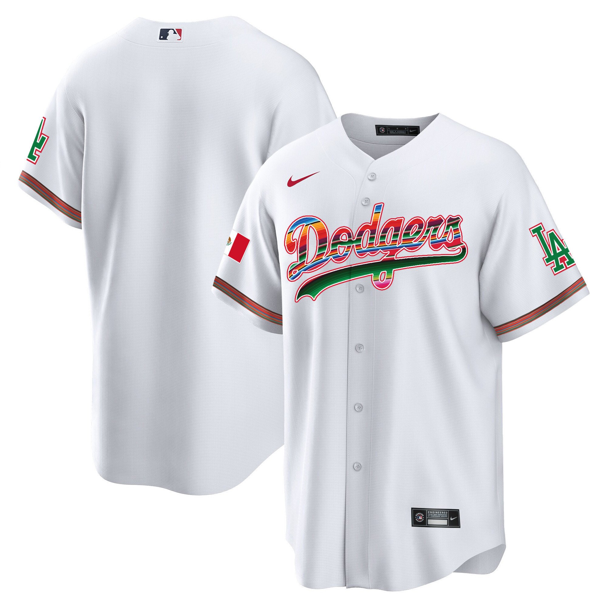 Men's Dodgers Mexico Cool Base Limited Jersey - All Stitched - Vgear