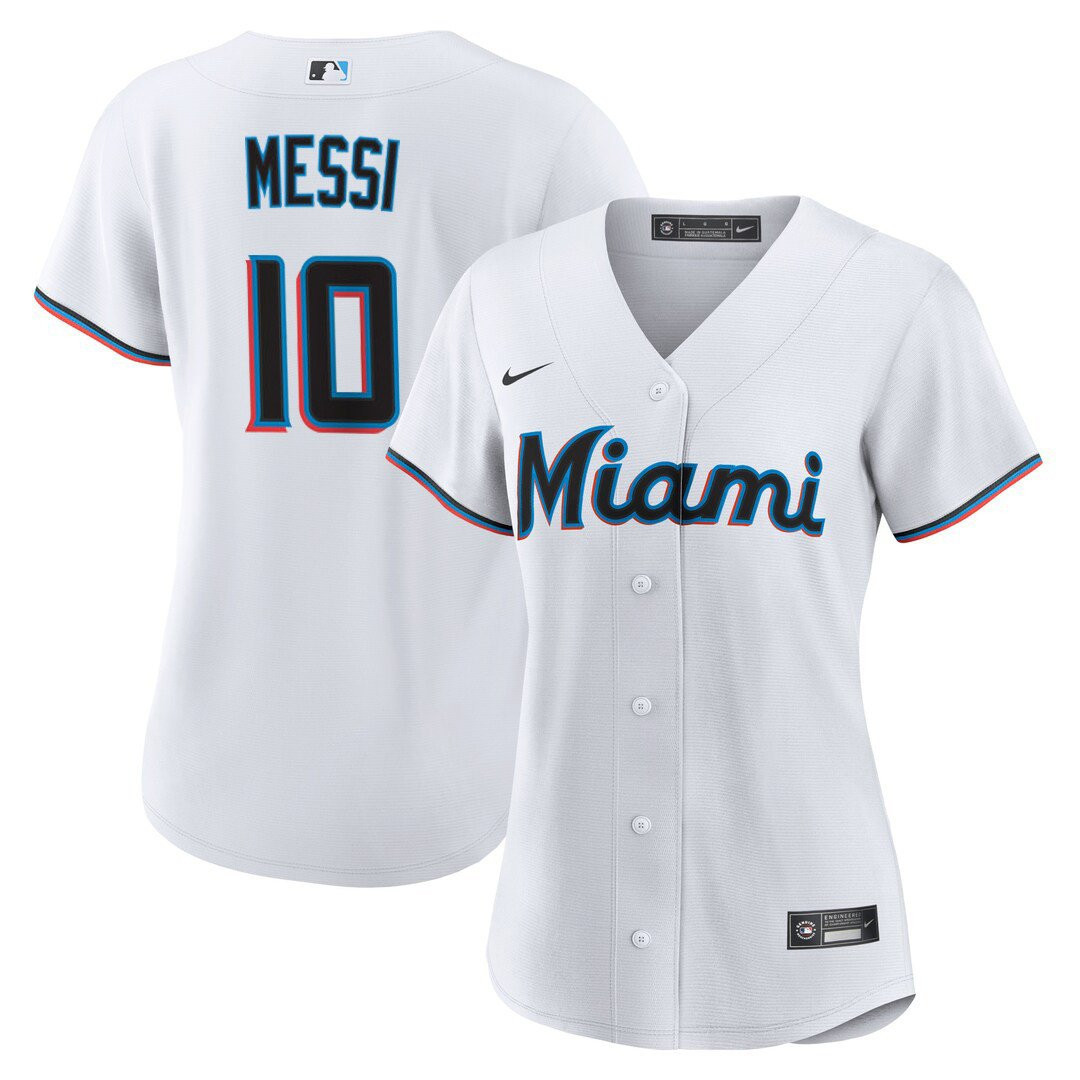 Women's Lionel Messi Inter Miami Baseball Jersey - All Stitched - Vgear