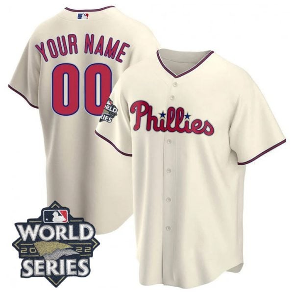 Philadelphia Phillies 2022 World Series Custom Jersey - All Stitched - Vgear