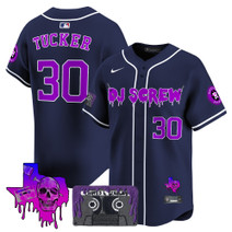Men's Houston Astros DJ Screw Patch Vapor Premier Limited Jersey V2 - All Stitched
