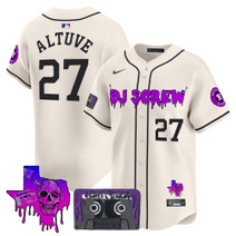 Men's Houston Astros DJ Screw Patch Vapor Premier Limited Jersey V2 - All Stitched