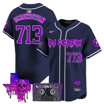 Men's Houston Astros DJ Screw Patch Vapor Premier Limited Jersey V2 - All Stitched