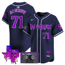 Men's Houston Astros DJ Screw Patch Vapor Premier Limited Jersey V2 - All Stitched