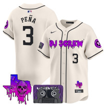Men's Houston Astros DJ Screw Patch Vapor Premier Limited Jersey V2 - All Stitched