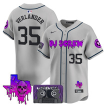 Men's Houston Astros DJ Screw Patch Vapor Premier Limited Jersey V2 - All Stitched