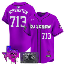Men's Houston Astros DJ Screw Patch Vapor Premier Limited Jersey V2 - All Stitched