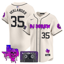 Men's Houston Astros DJ Screw Patch Vapor Premier Limited Jersey V2 - All Stitched